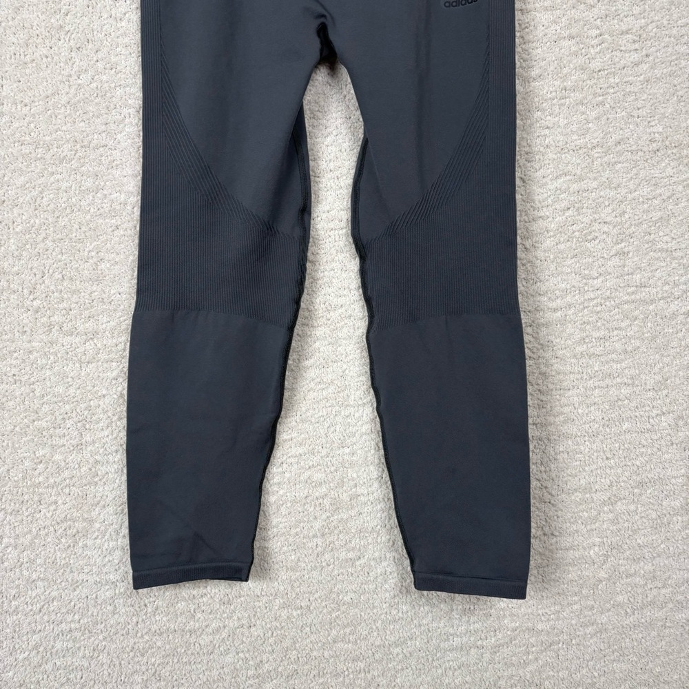 Adidas Leggings Womens 1X Grey 7/8 Tight High Rise Aeroknit Gym Workout Outdoors - Picture 4 of 10
